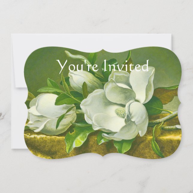 Invitation Mariage de fleurs du sud de Magnolia (Devant)