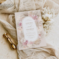 Mariage de fleurs en laiton de la Pampas de Boho T