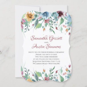 Invitation Mariage de fleurs printanières