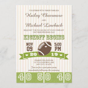 INVITATION MARIAGE DE FOOTBALL