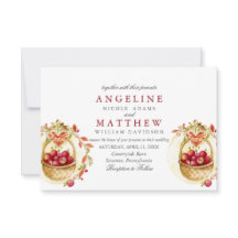 Mariage de forêt de feuilles de coeur rouge Apple