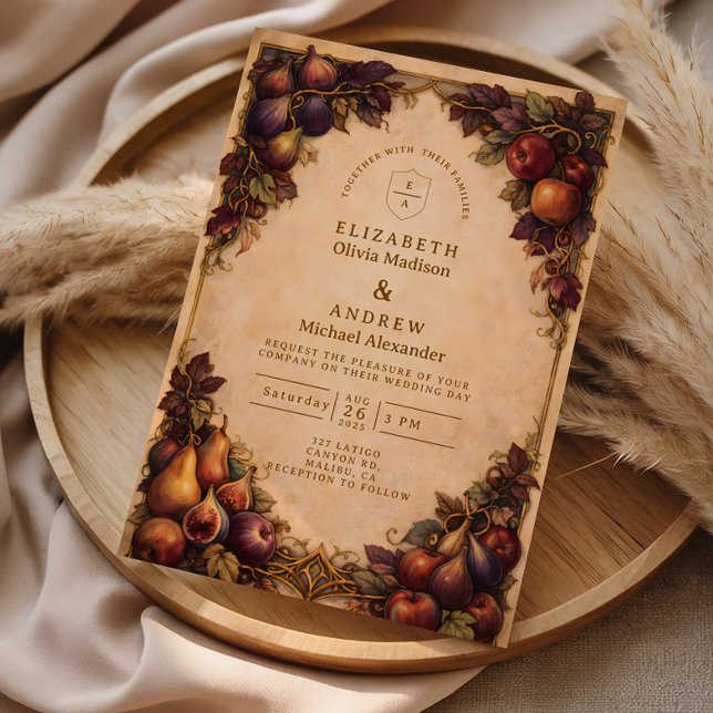 Invitation Mariage de Fruits de Récolte d'Automne (Créateur téléchargé)