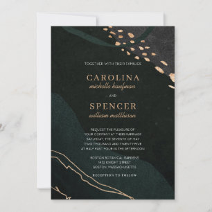 Invitation Mariage de géocode métallique