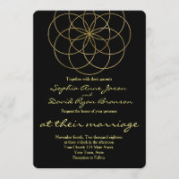 Mariage de géométrie sacrée Chic Gold Seed of Life