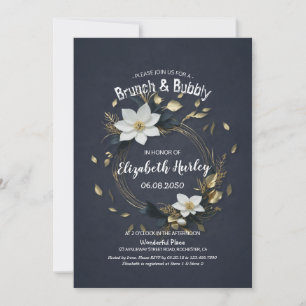 Invitation Mariage de germes florales Brunch Fête des mariées