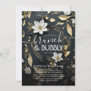 Invitation Mariage de germes florales Brunch Fête des mariées