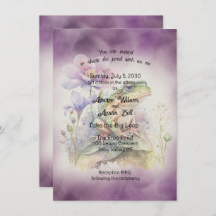 Invitation Mariage de grenouille