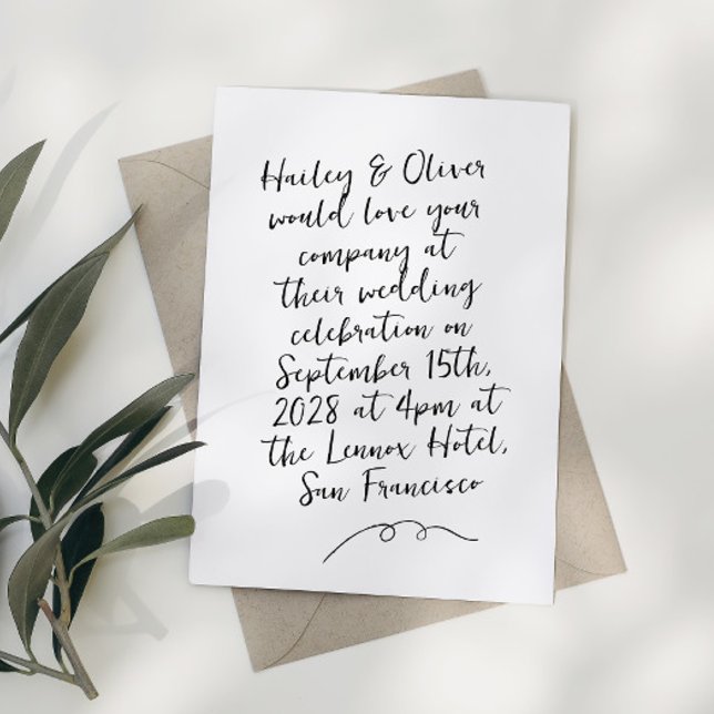 Invitation Mariage de gribouillis moderne (Créateur téléchargé)