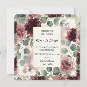 Invitation Mariage de Jardin Bourgogne