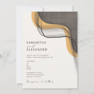 Invitation Mariage de Jardin Décontracté Boho Retro