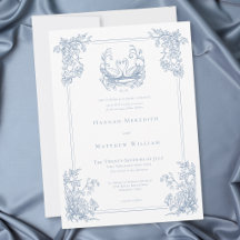 Mariage de jardin élégant vintage avec cygne bleu