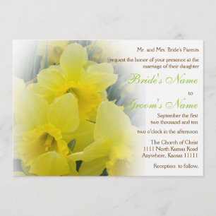 Invitation Mariage de jonquille