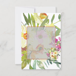 Invitation Mariage de jonquilles budgétaires vides