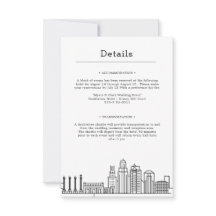 Mariage de Kansas | Détails de l'invité 2 côtés