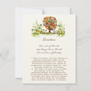 Invitation Mariage de la branche côté forêt enchantée