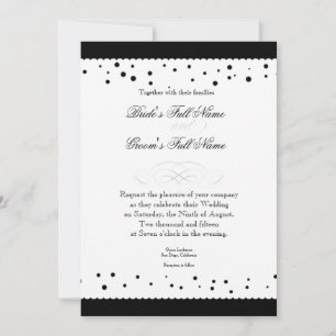 Invitation Mariage de la dentelle de pétoncle de pois