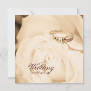 Invitation Mariage de la fête de l'engagement de la bague de 