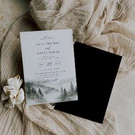 Invitation Mariage de la forêt de Misty Mountain