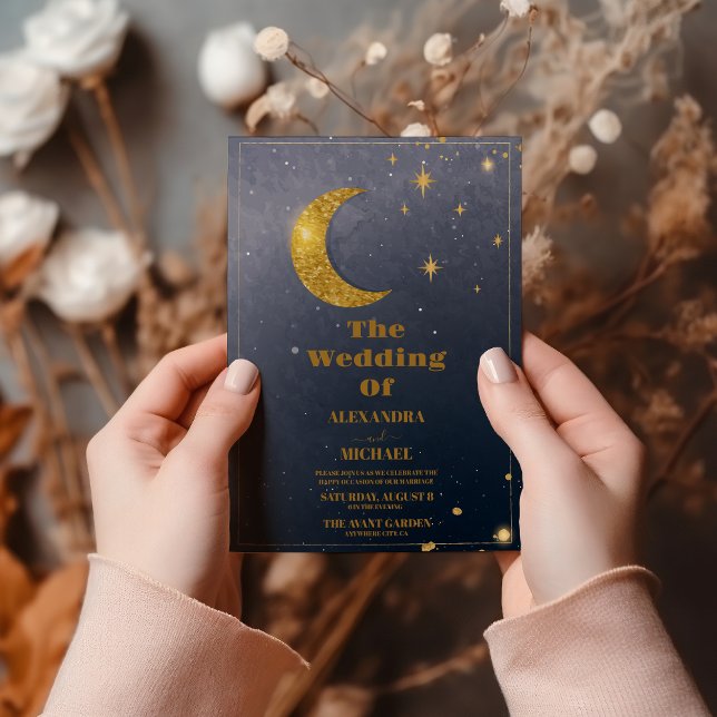 Invitation Mariage de la Galaxie céleste Sky Night Star (Créateur téléchargé)