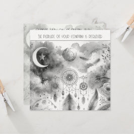 Invitation Mariage de la Lune céleste noire blanche