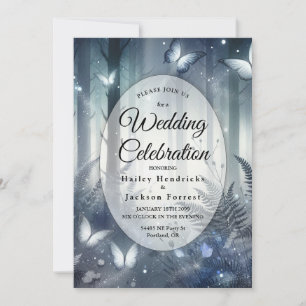 Invitation Mariage de la magie de minuit et des ailes lunes