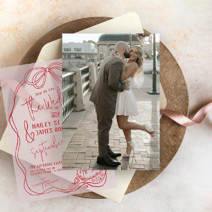 Invitation Mariage de la photo sous-couche de la main moderne