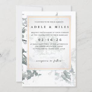 Invitation Mariage de la Reverie d'hiver