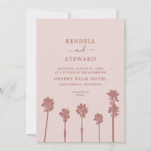 Invitation Mariage de la suite Romance Palm Tree