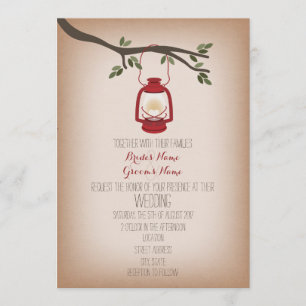 Invitation Mariage de lanterne de camping inspiré par Cardsto