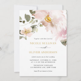 Invitation Mariage de l'aquarelle féminine