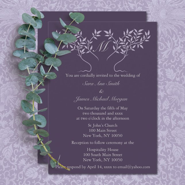 Invitation Mariage de l'arbre généalogique (Créateur téléchargé)