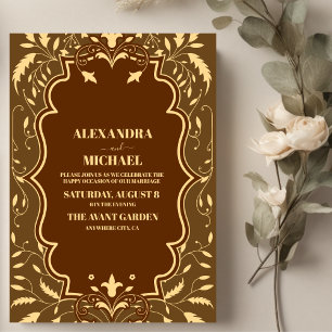 Invitation Mariage de livres vintage