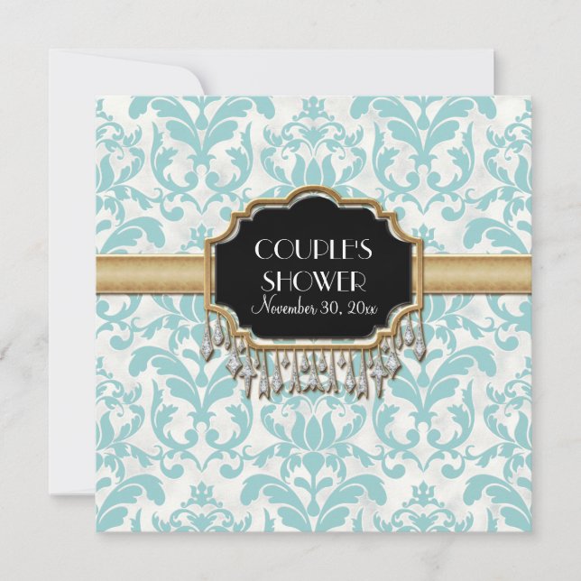 Invitation Mariage de lunettes dorées vieilles et démontées (Devant)