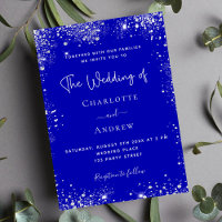 Mariage de luxe avec paillettes argentées et QR RS