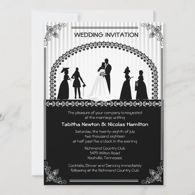 Invitation Mariage de mariage de 7,5 po sur 5,5 po (Devant)