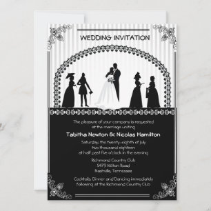 Invitation Mariage de mariage de 7,5 po sur 5,5 po