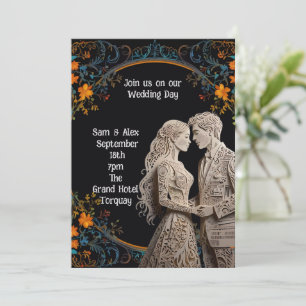 Invitation Mariage de mariée et de chambre personnalisée