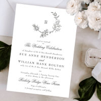 Mariage de monogramme d'antiquité à croquis de cou