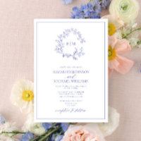 Mariage de monogramme de poitrine feutrée moderne