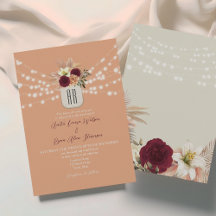 Mariage de monogramme floral Boho
