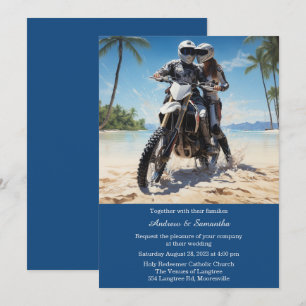 Invitation Mariage de moto personnalisé