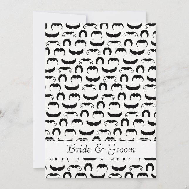 Invitation Mariage de Moustaches (Devant)