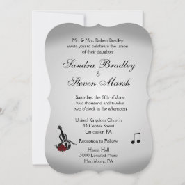 Invitation Mariage de musique violon