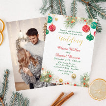 Mariage de Noël Élégant de Fêtes de Fin d'Année