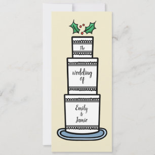 Invitation Mariage de Noël personnalisé