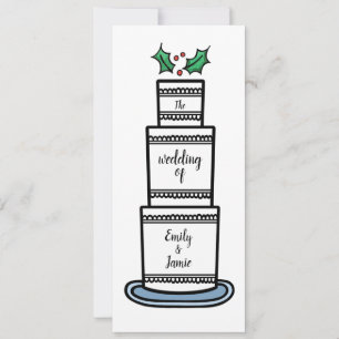 Invitation Mariage de Noël Personnalisé