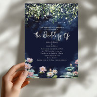 Mariage de nuit botanique au nénuphar