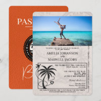 Mariage de passeport des Bahamas d'Orange