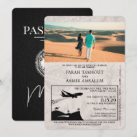 Mariage de passeport du Maroc noir