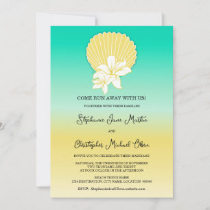 Invitation Mariage de plage de destination